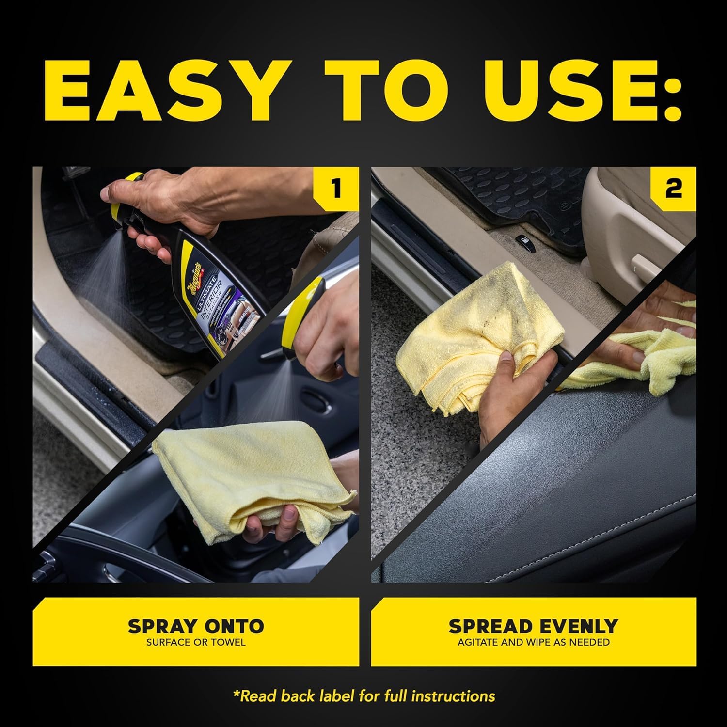 Meguiar's G13616F Flash Shine Interior - 473ml - Cleans and Protects Interior Surfaces of Cars