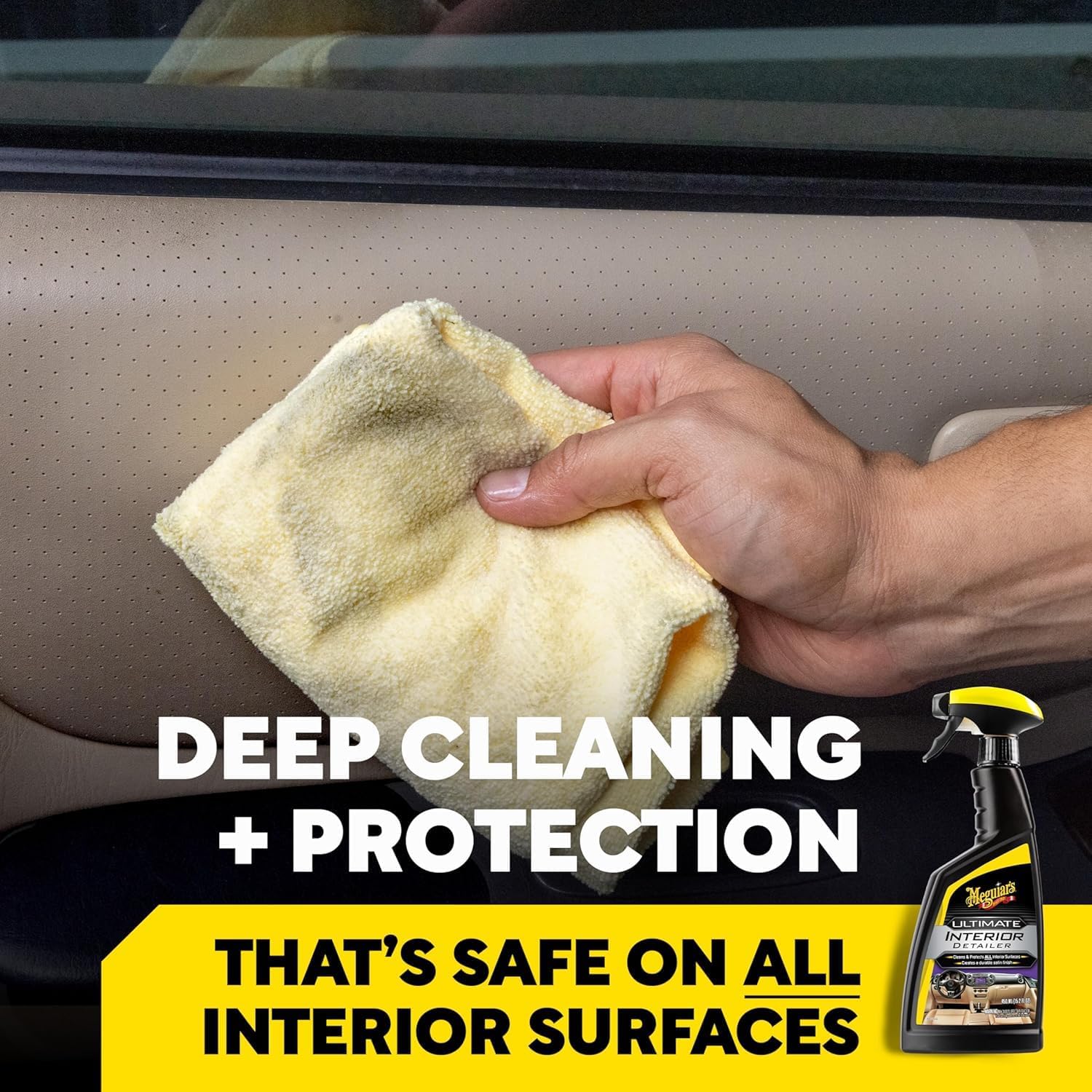 Meguiar's G13616F Flash Shine Interior - 473ml - Cleans and Protects Interior Surfaces of Cars