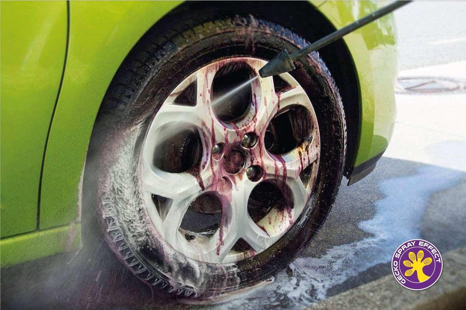 Sisbrill V60 Sport Wheel Cleaner - Neutral and Safe - Gecko Spray Edition - 1 Litre - 1000 ml