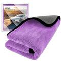 Airlab 4 x Microfibre Car Drying Cloths, 800 g/m², 40 x 40 cm, Super Absorbent, Scratch-Resistant, Detailed Polishing for Car, Motorcycle, Bathroom Glass, Professional Maintenance Wipes