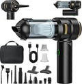 4 in 1 Cordless Handheld Vacuum Cleaner, Powerful 28000PA, 3 Speeds 240,000 RPM, Vacuum Cleaner for Car, Kitchen, PC, Sofa, Office, Home and Pet Hair Cleaning (Golden Yellow)